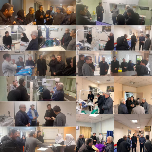 بازدید معاون درمان دانشگاه از بیمارستان امام رضا (ع) اردبیل ۱۴ اسفند