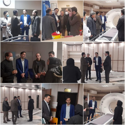 بازدید معاون درمان دانشگاه از پروژه های عمرانی و تجهیزاتی بیمارستان امام خمینی (ره) اردبیل ۱۶ اسفند