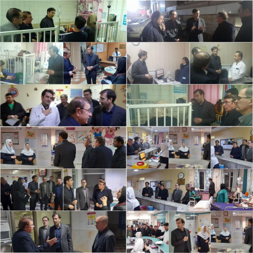 بازدید معاون درمان دانشگاه از بیمارستان بوعلی اردبیل