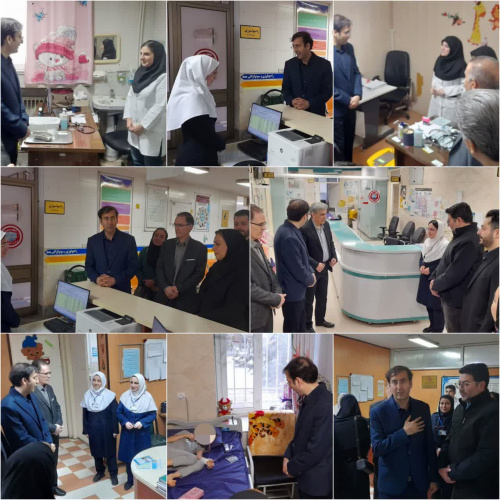 حضور معاون درمان دانشگاه در بیمارستان بوعلی اردبیل در اولین لحظات سال ۱۴۰۴