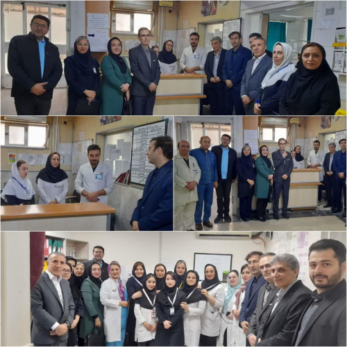 حضور معاون درمان دانشگاه در بیمارستان علوی اردبیل در اولین لحظات سال ۱۴۰۴