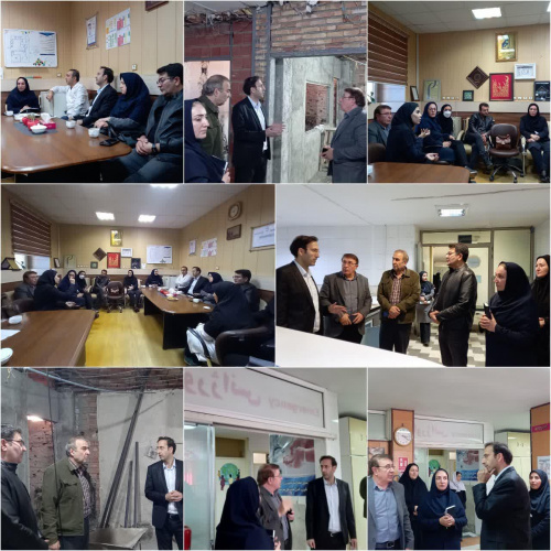 بازدید معاون درمان دانشگاه از پروژه های عمرانی بیمارستان بوعلی اردبیل